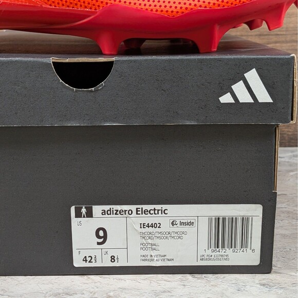 Adidas Adizero Electric Snack Attack Men\'s 9 Chili Red Orange Cleats IE4402 main image 10